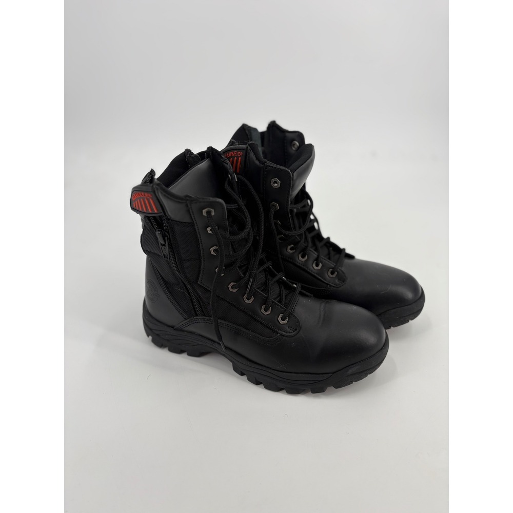 Milwaukee Leather Mens Tactical Side Zip Boots Black MBM9110 Size 9.5